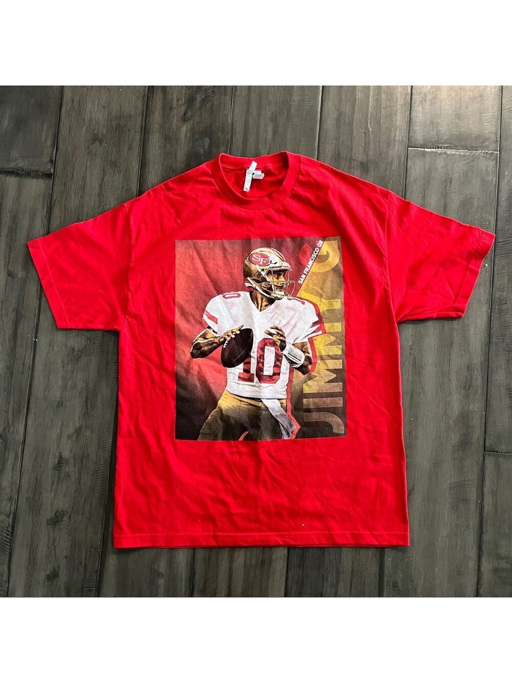 San Francisco 49ers Jimmy Garoppolo Red Tee - Size XL